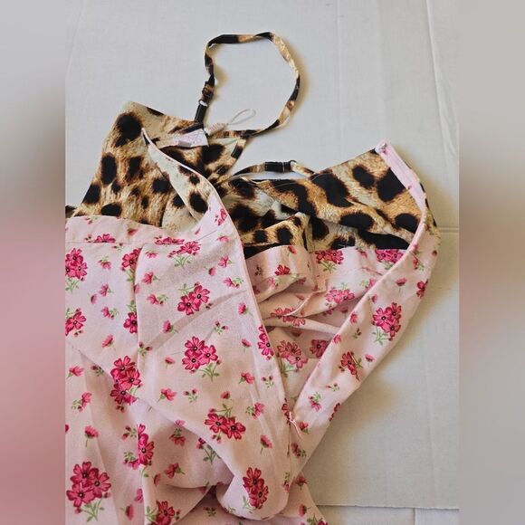 Dancing Leopard Floral Pink And Animal Print Dress Size 8 - Picture 7 of 14